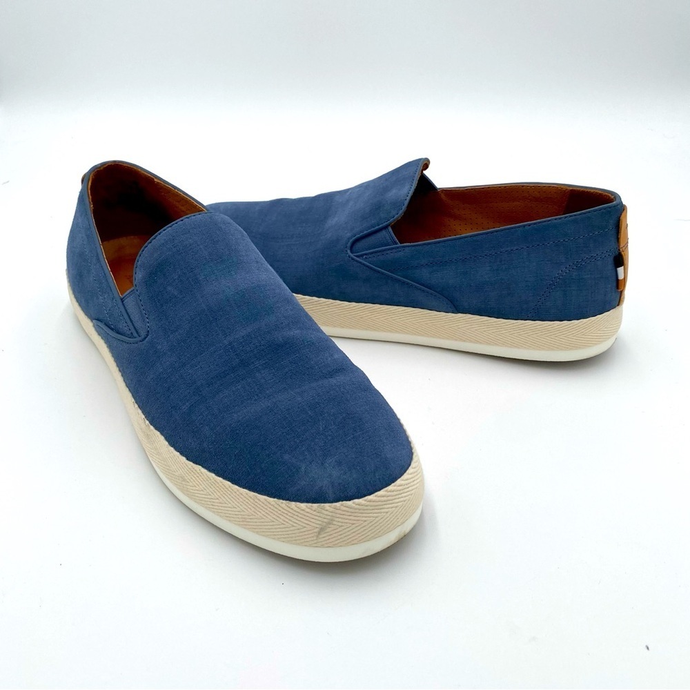 Allen Edmonds Holden Beach Men's Casual Slip On Flats Shoes Blue Size 10.5‎